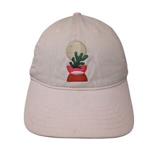 Mighty Fine Slideback Hat Pink One Size Adjustable Embroidered 6 Panel Cotton